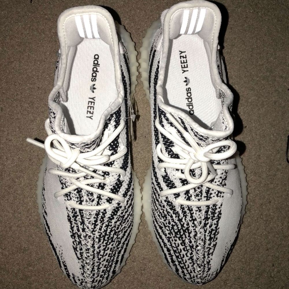 Zebra Yeezys
